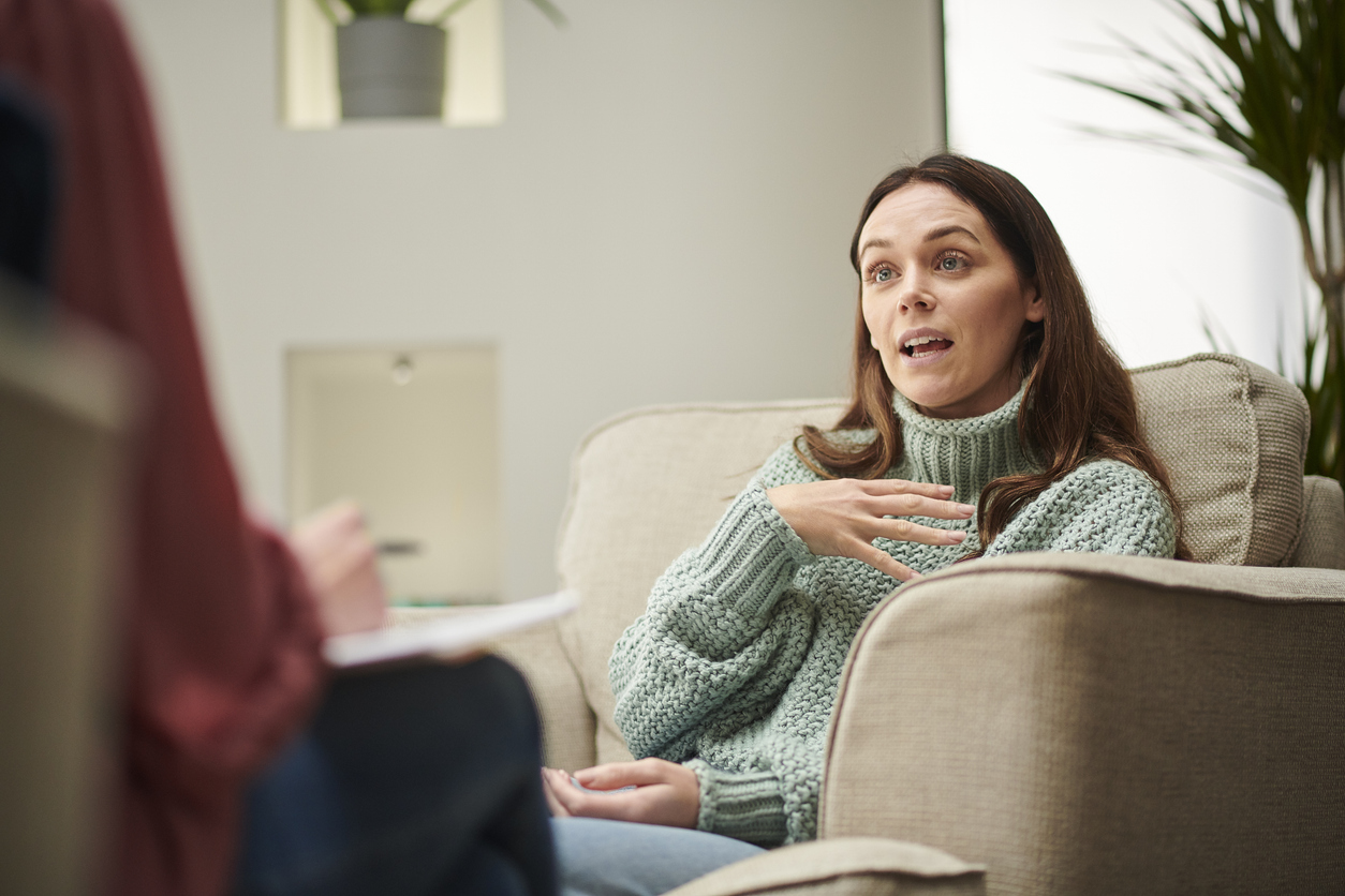 woman in therapy session