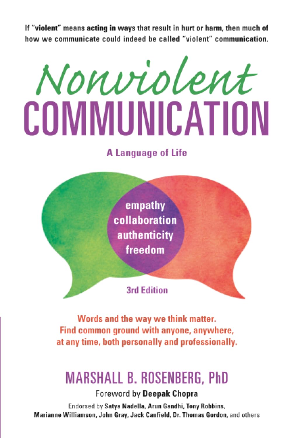 Nonviolent Communication: A Language of Life: Life-Changing Tools for Healthy Relationships book cover